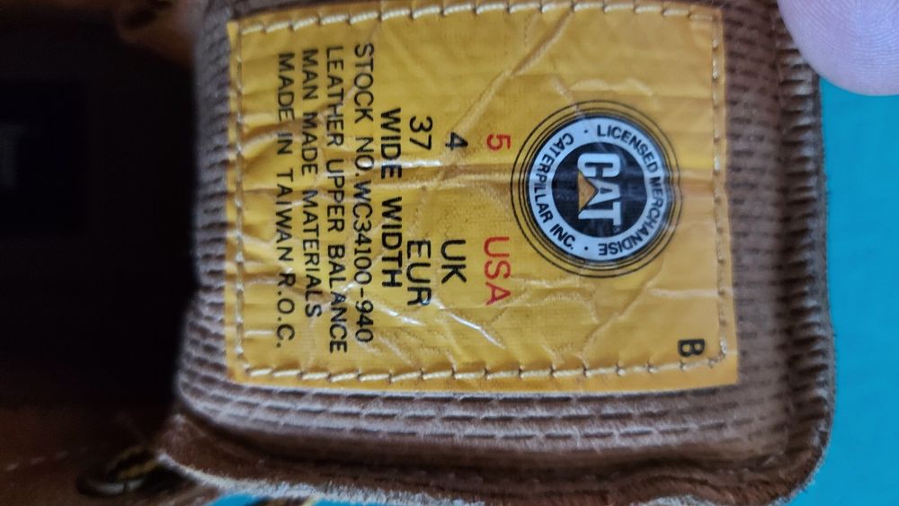 Trapery skórzane trekkingowe rozmiar 37 firmy CATERPILLAR