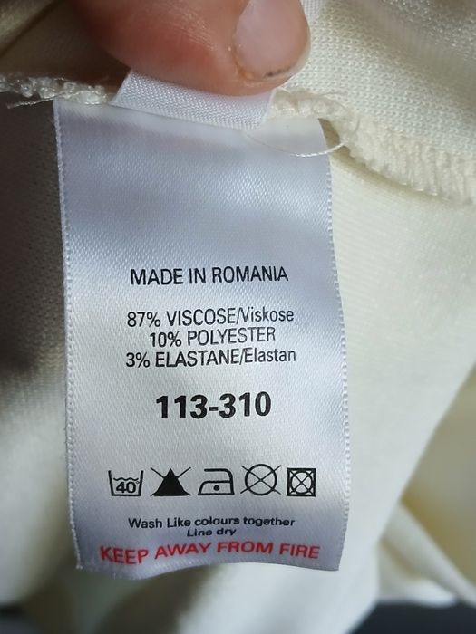 Elegancka smietankowa bluzka NEXT rozmiar 48