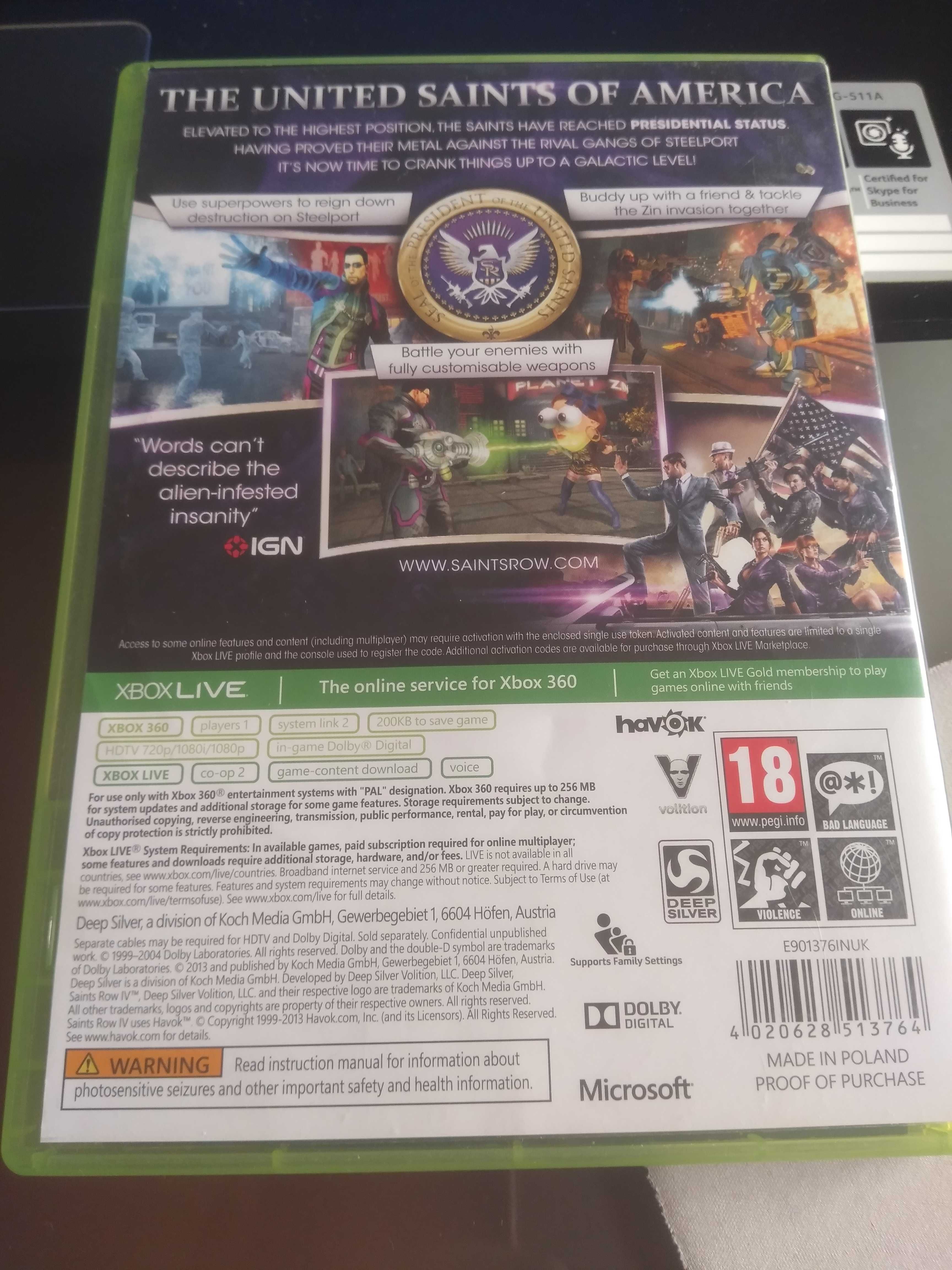 Saints Row IV Xbox 360