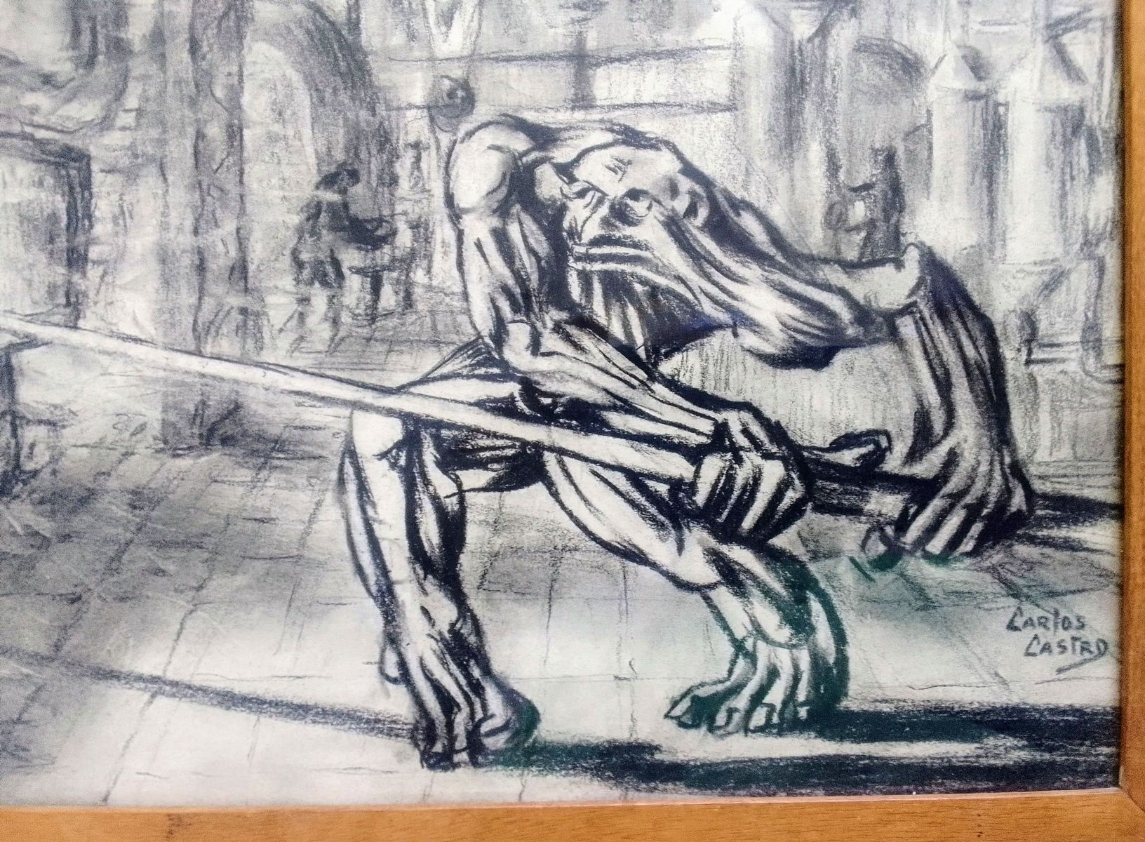 Quadro  (assinado Carlos Castro)