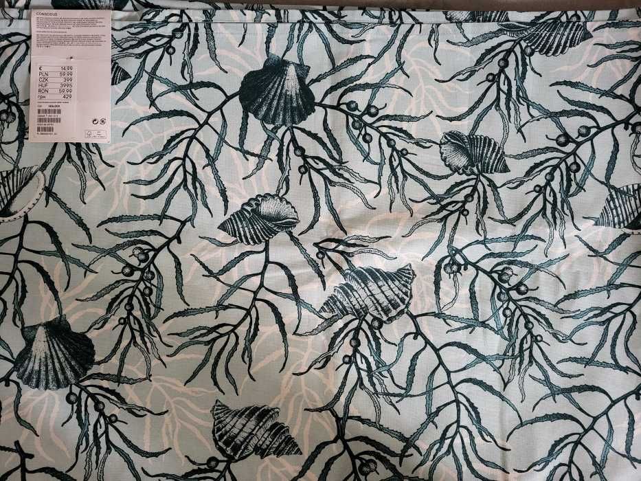 Obrus H&M Home- Nowy w muszelki 145x200cm- real foto