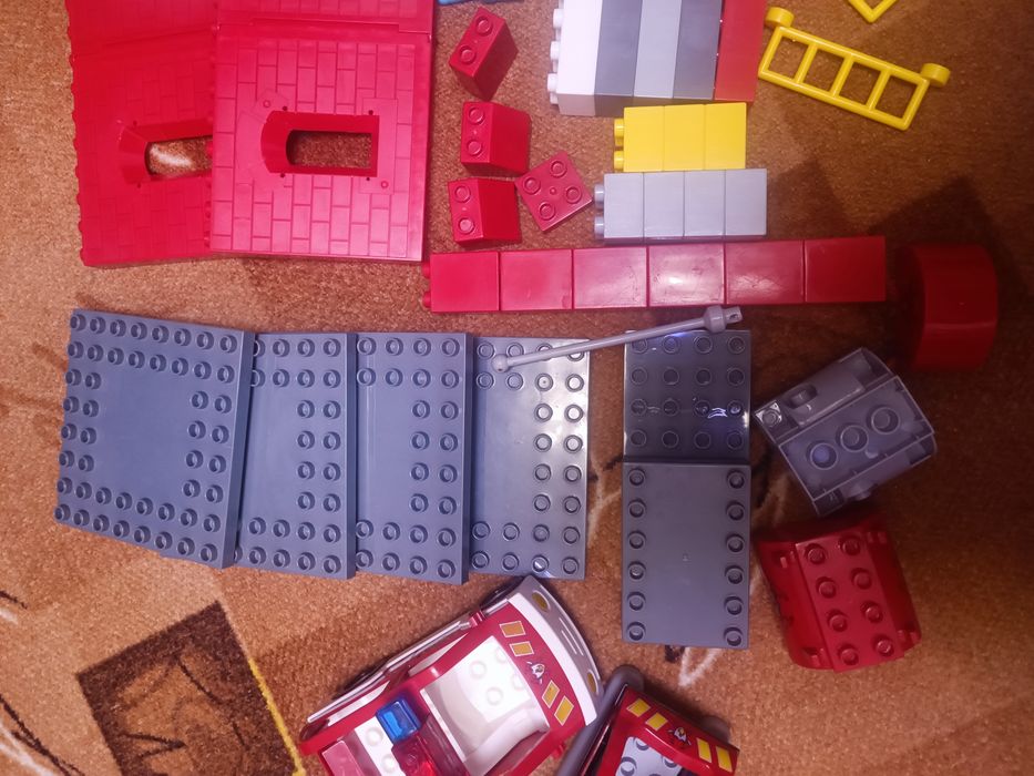 Конструктор JDLT (аналог Lego Duplo) "Полицейский и пожарний участок"