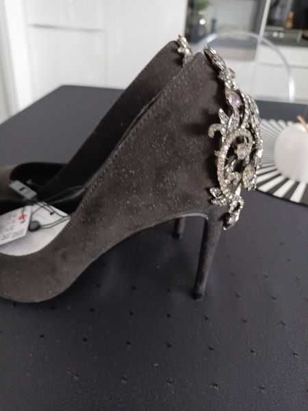 Reserved Buty elegancki kamienie ślub wesele party eleganckie