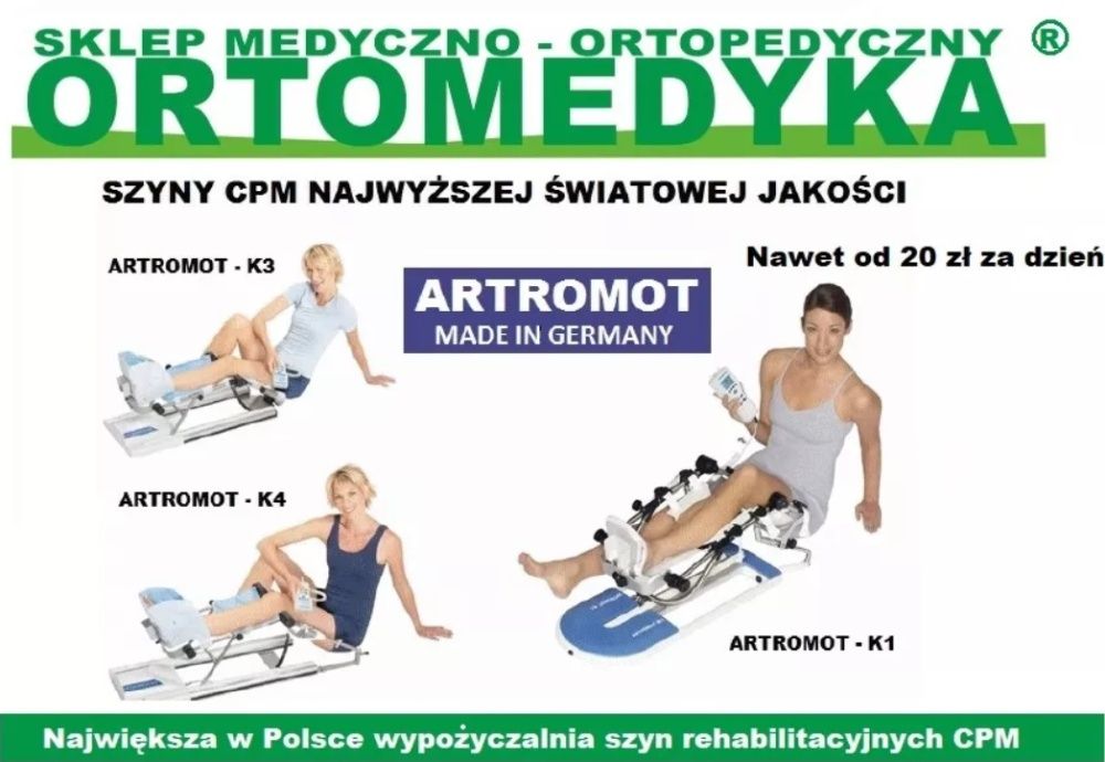 szyna CPM ARTROMOT Szyna rehabilitacyjna Tarnobrzeg