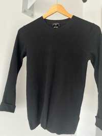 Czarny sweter Massimo Dutti jedwab i wełna