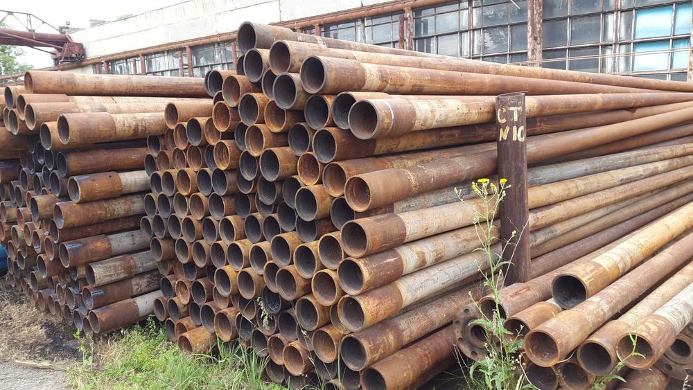 Трубы буровые нкт б/у 102,ф ф114, ф127 ,ф140 толщина 8-9мм длина 9,5м