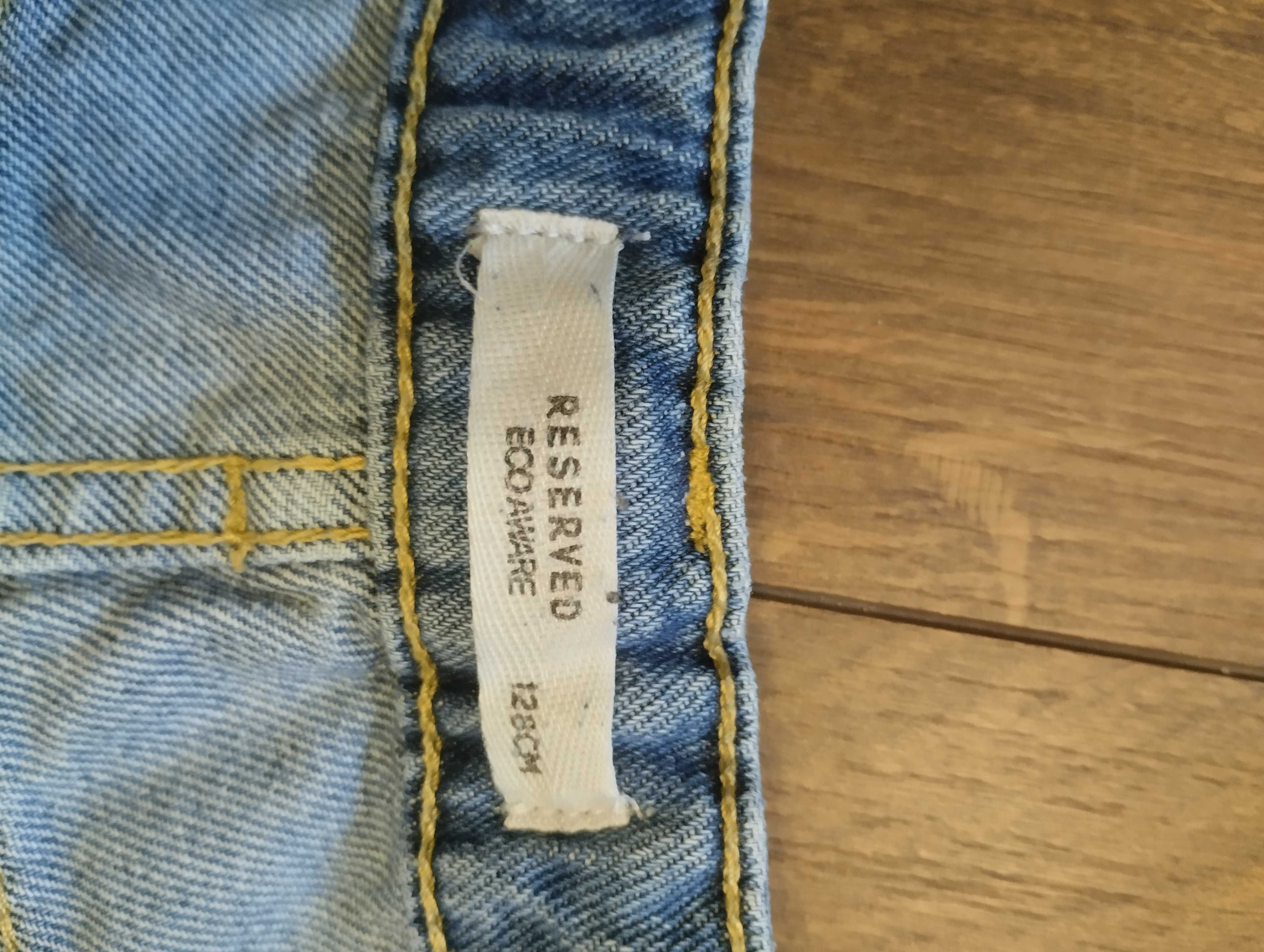 2 pary jasnych jeansow dla dziewczyny, Reserved and Shein, 8-9 lat