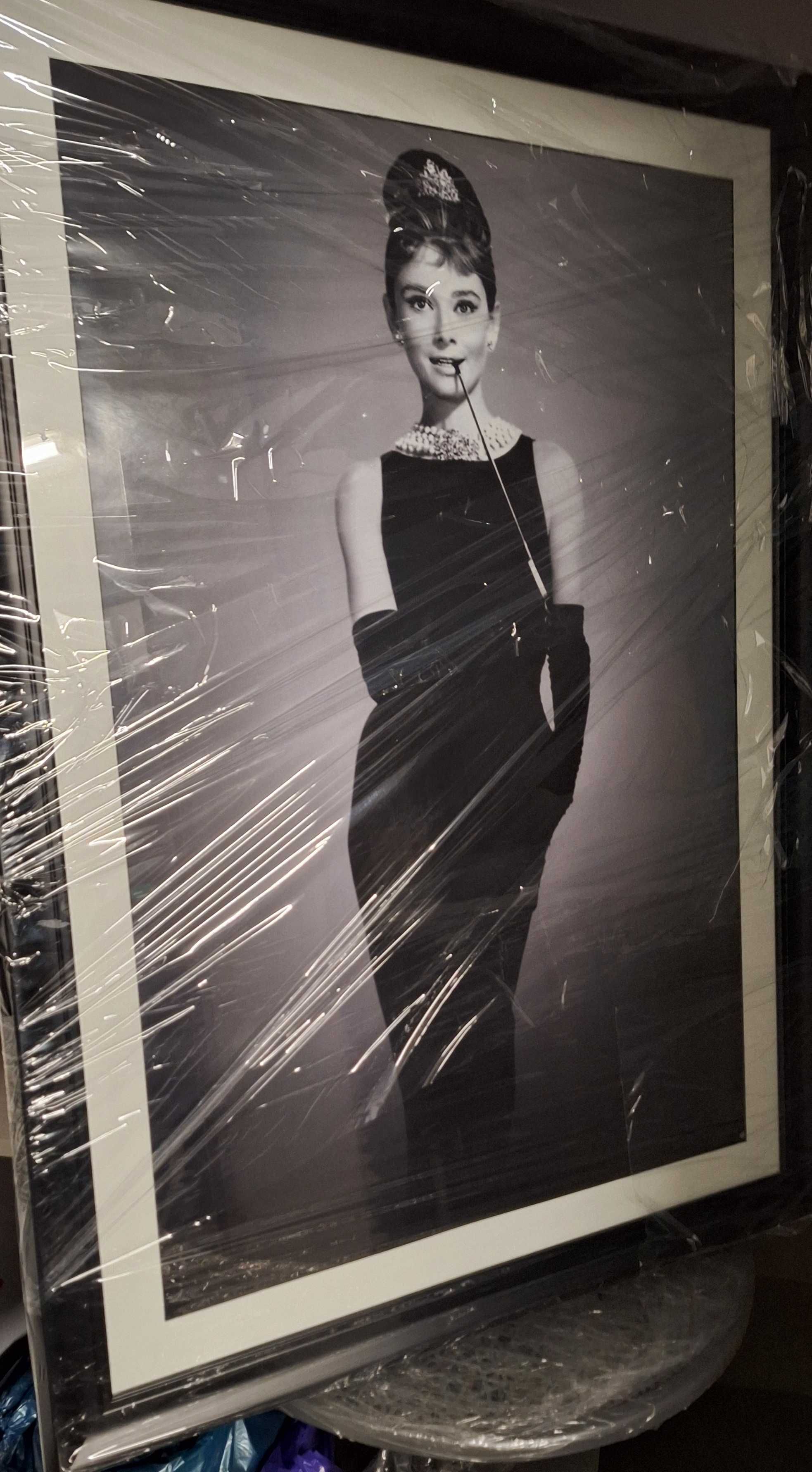 Audrey Hepburn i James Dean – 2 portrety / plakaty – OPRAWIONE