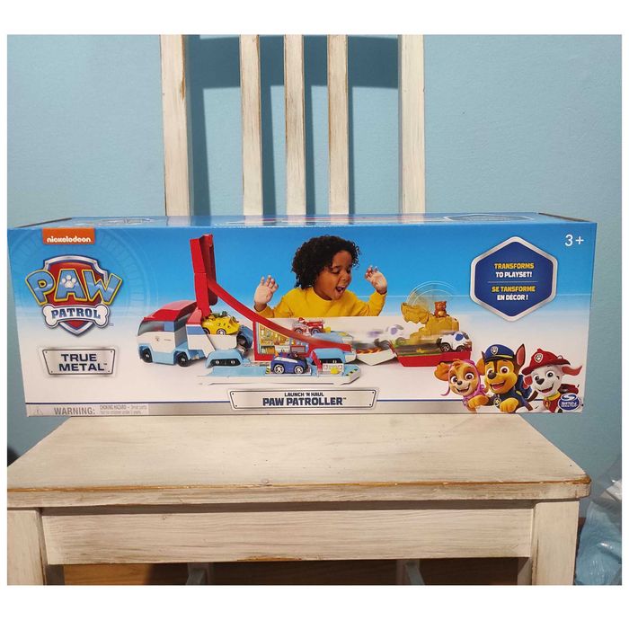 Psi Patrol ciężarówka Mighty Pups mega pojazd z rozkładaną przyczepą