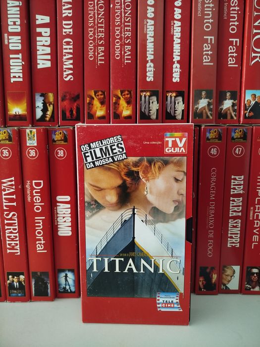 Coleção de filmes TV Guia em VHS