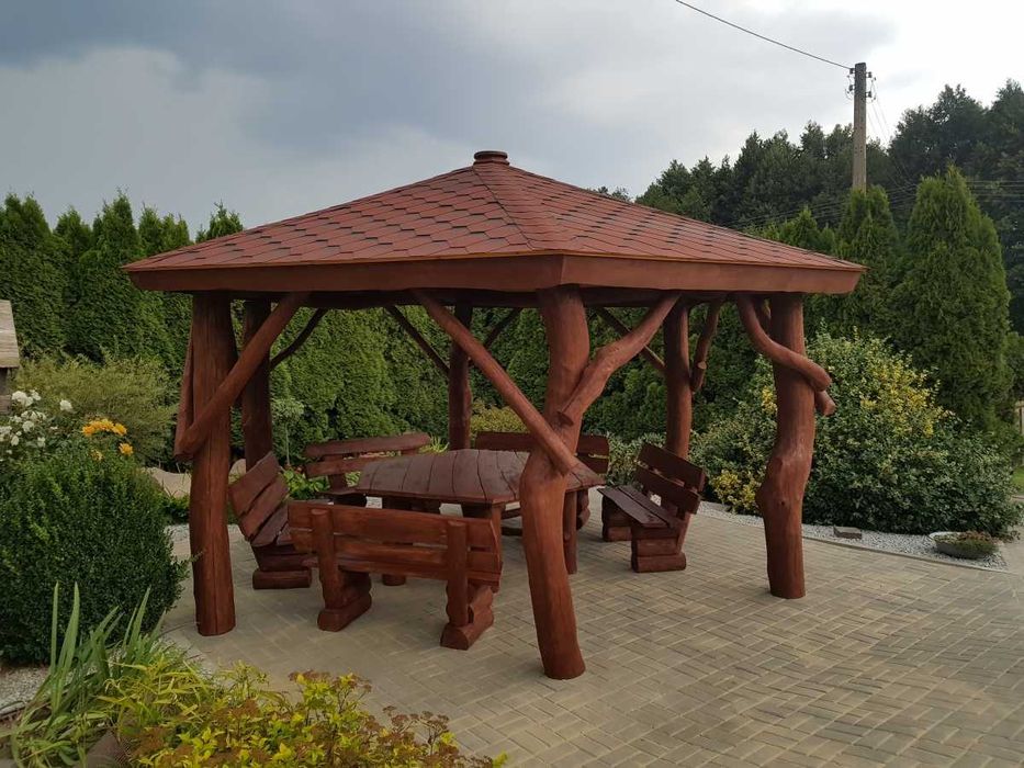 altany altana z bali drewna dębowego altanka altanki ogrodowa drewnian