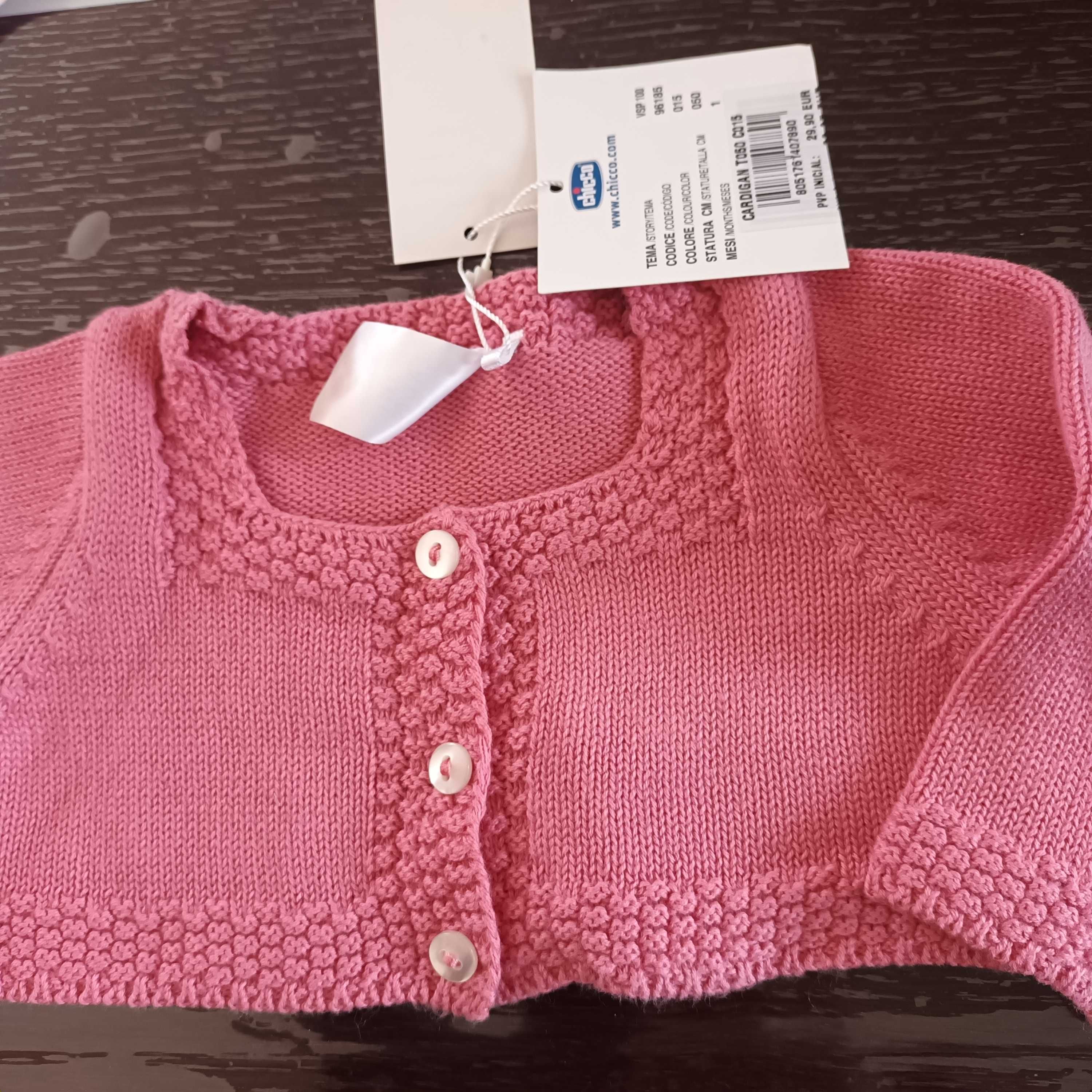Sweterek chicco roz.50