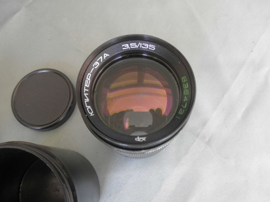 Kolekcjonerski obiektyw Jupiter 37A - M42, sprawny, ubytki lakieru