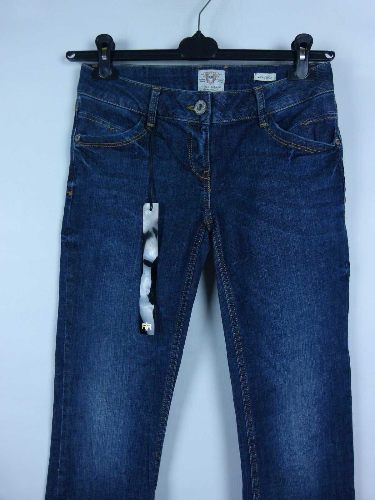 River Island spodnie dżins niski stan bootcut - 10S / 36S z metką