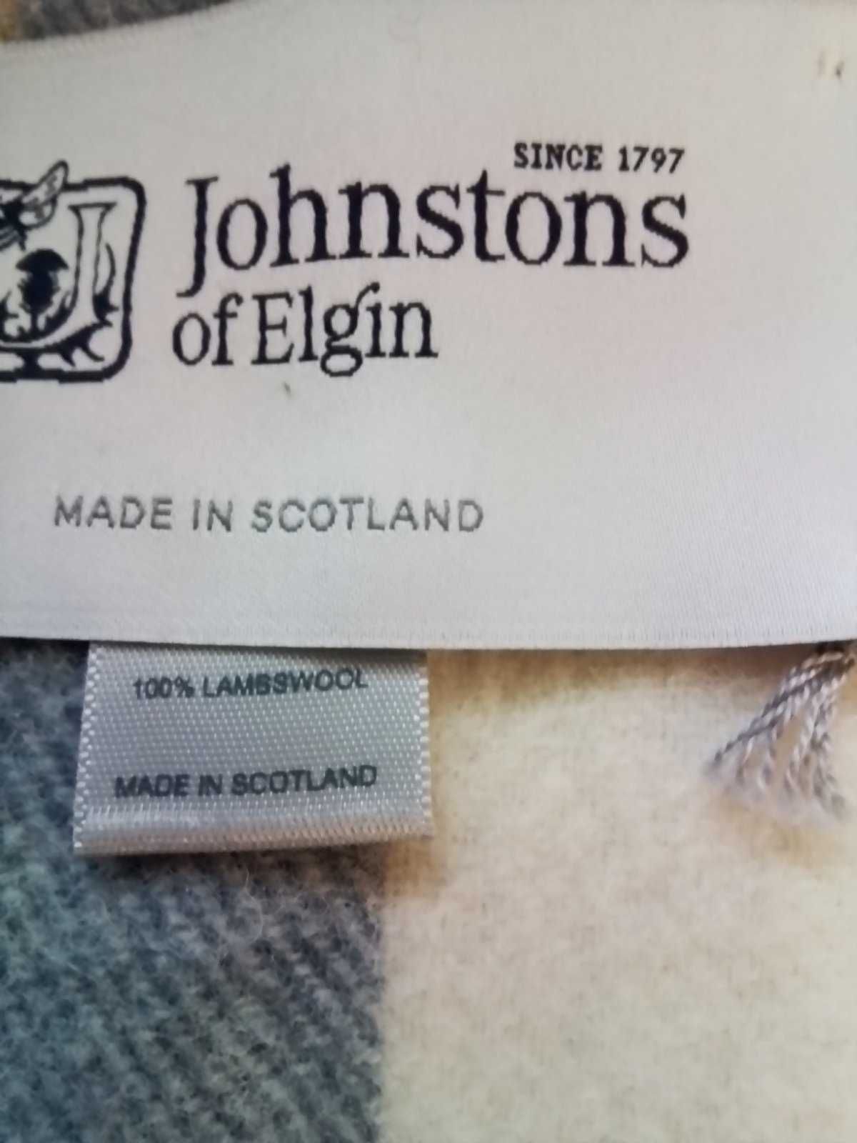 Плед Johnstons of Elgin(Шотландія)TartanCheck Muted blue Dress Stewart
