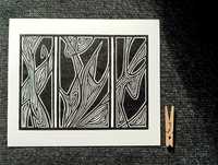 Linoryt, grafika artystyczna – Abstrakcja