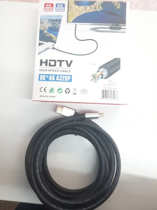 Кабель HDMI-HDMI (HDTV), V2.0, (5m)