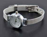 Zegarek damski kolor srebrny kwarcowy