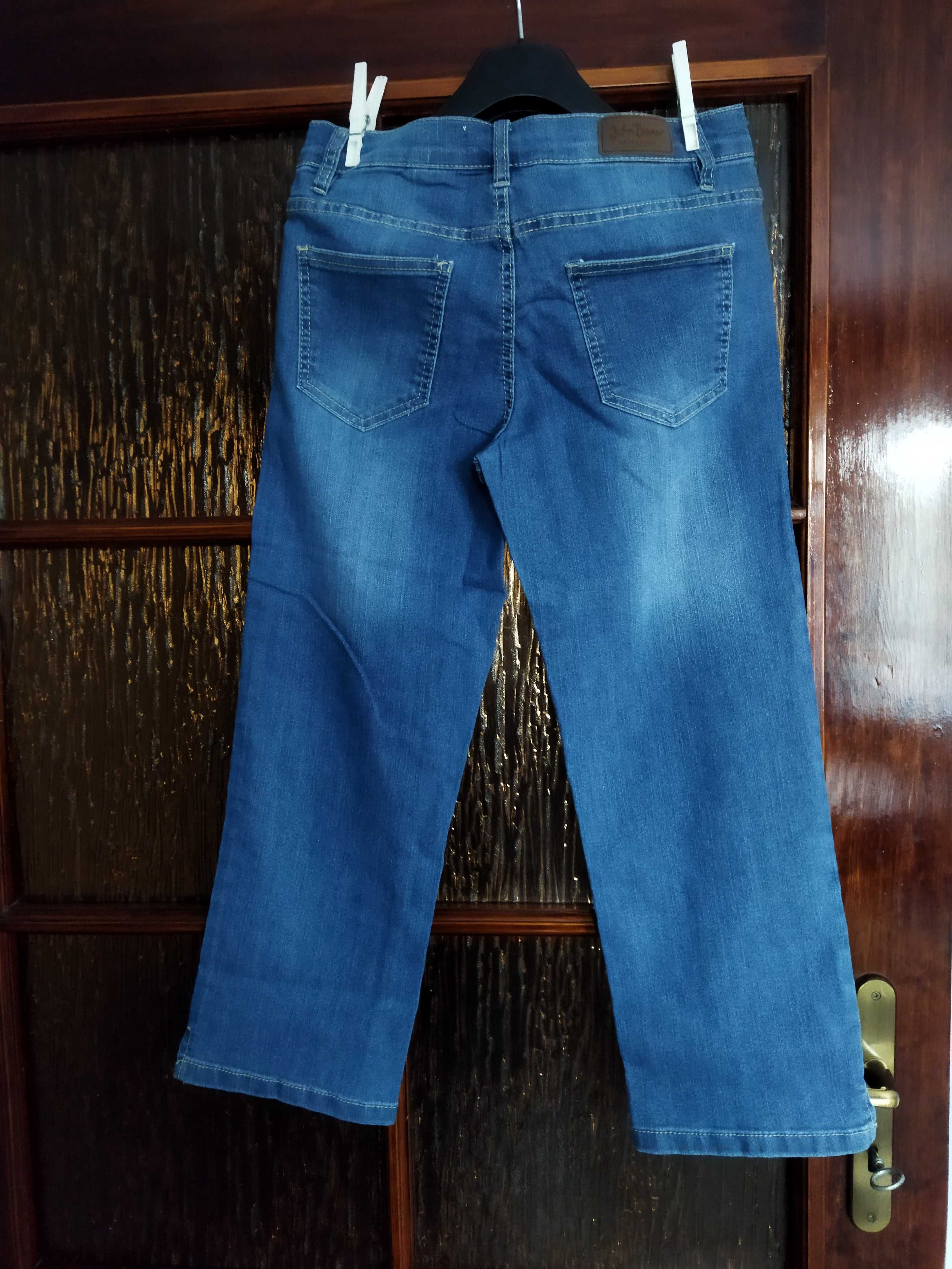 Spodnie NOWE damskie 36 Bonprix długość 7/8 dżinsy jeans John Baner