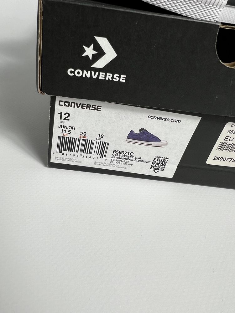 Nowe Converse trampki dziecięce niskie buty niebieskie 29 outlet