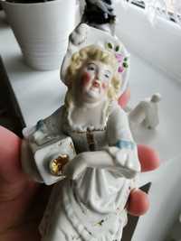 Figurka porcelanowa Conta Boehme XIX Poessneck dama kobieta