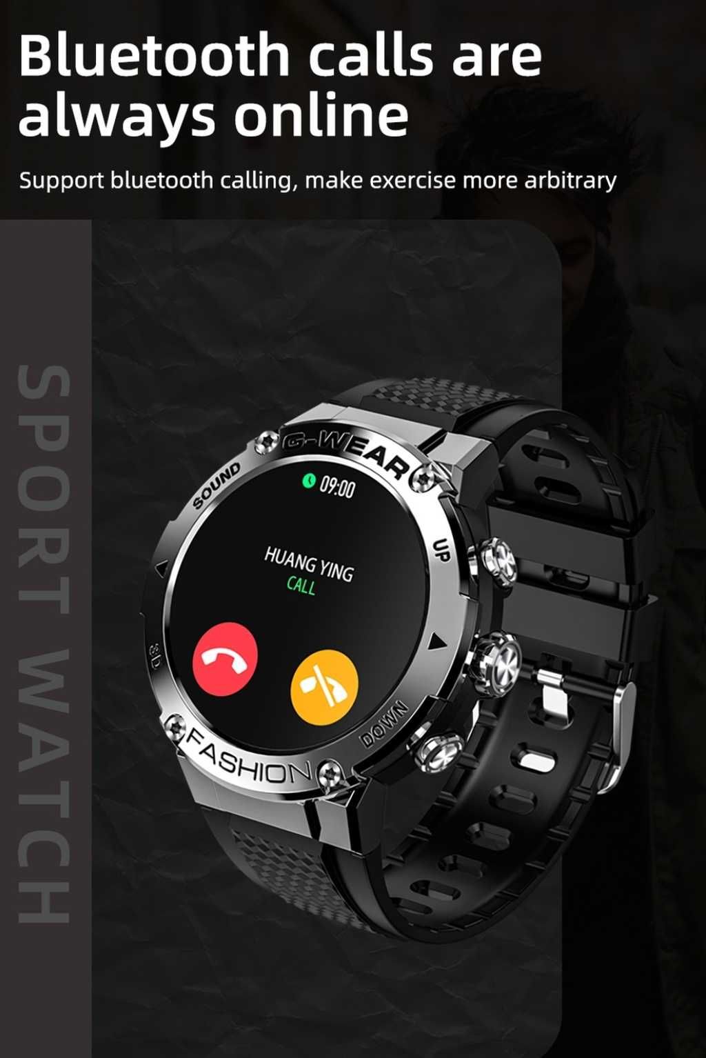 Smart Watch Bluetooth Call Heart Rate Blood Pressure Blood Oxygen