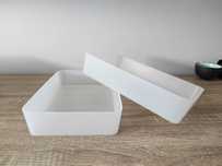 Minimalistyczne organizery z Muji przezroczyste pudełka