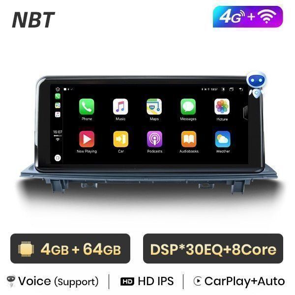 Radio nawigacja BMW X1 F48 Android Auto CarPlay LTE 4GB 64GB NBT