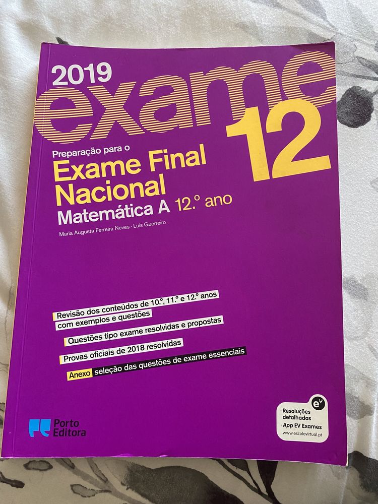 Preparação para o exame de matemática 12o ano