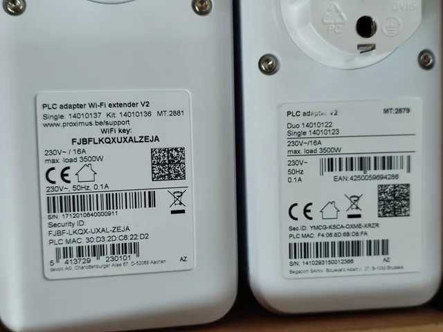 AV1200+ Proximus Wi-Fi Powerline cpl repetidor