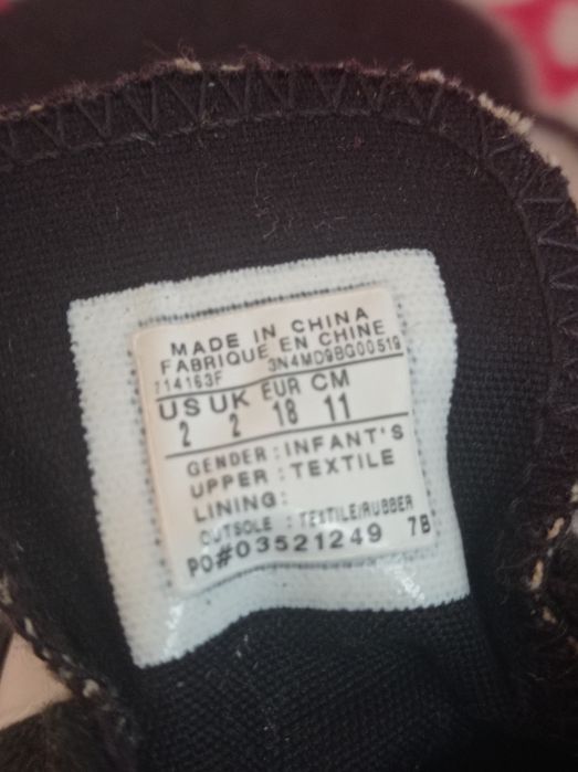 Buciki trampki dla dziecka roz 18 moro Khak All Star Converse i