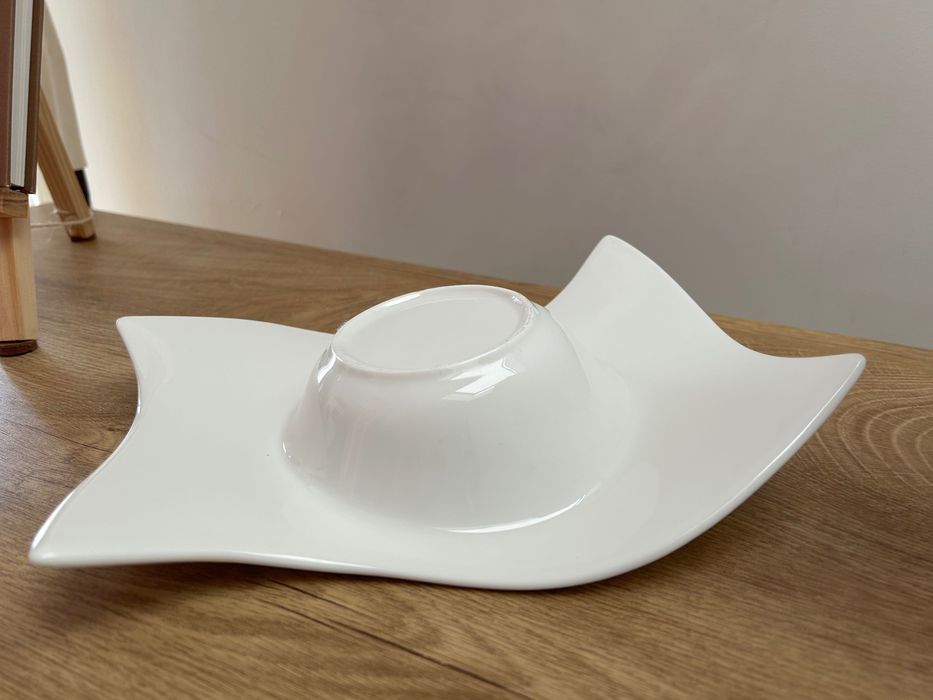 Biała miseczka ceramiczna / świecznik home&you