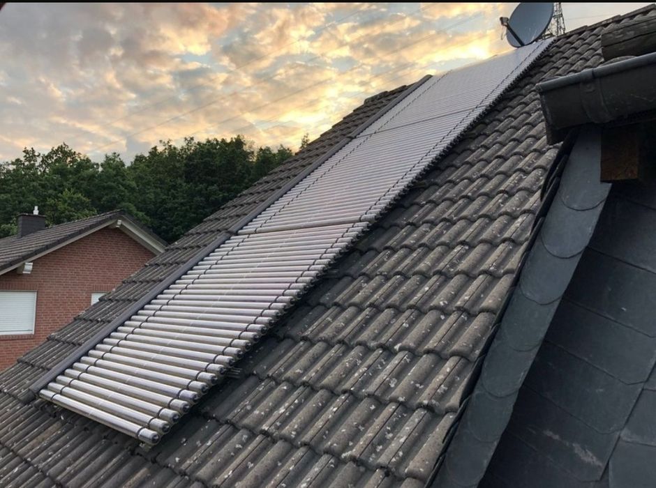 Zestaw kolektor słoneczny rurowy płaski