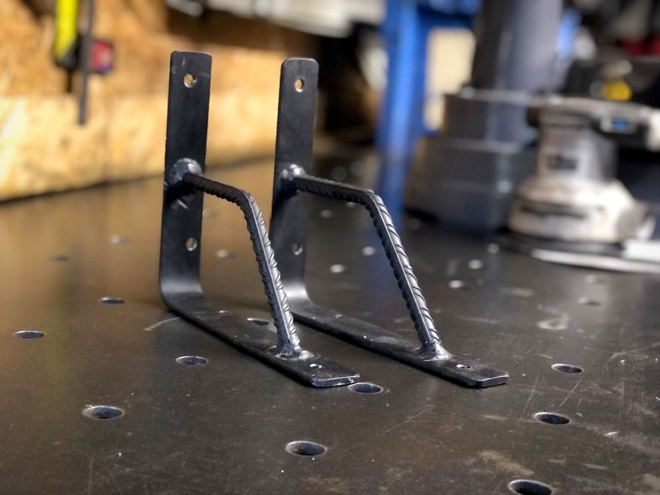 Mocne (wzmacniane) wsporniki do półek 190x175 mm