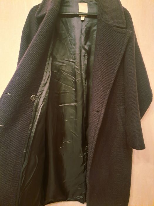 Жіноче пальто H&M чорне оверсайз