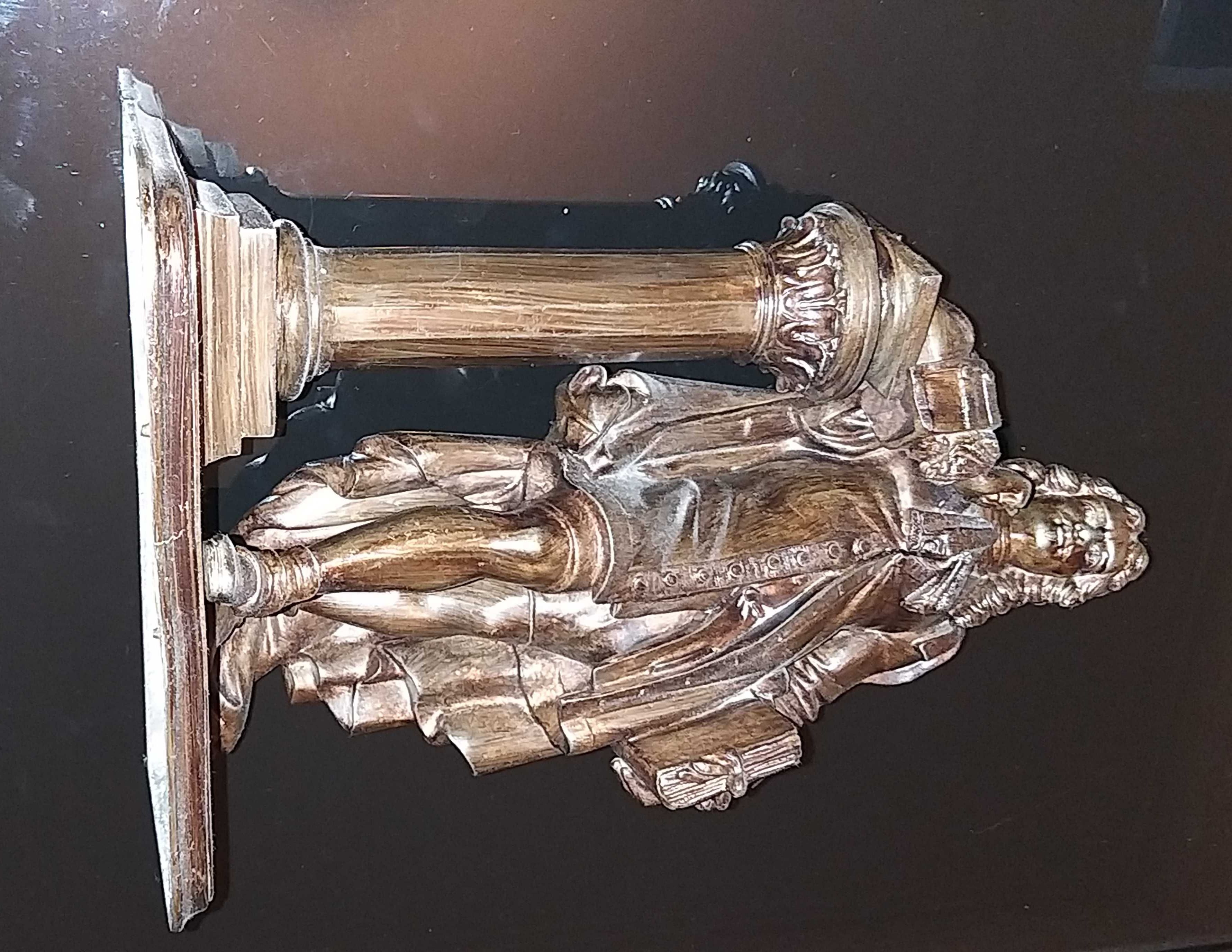 Figura de Personagem da Corte Francesa Escultura em Bronze