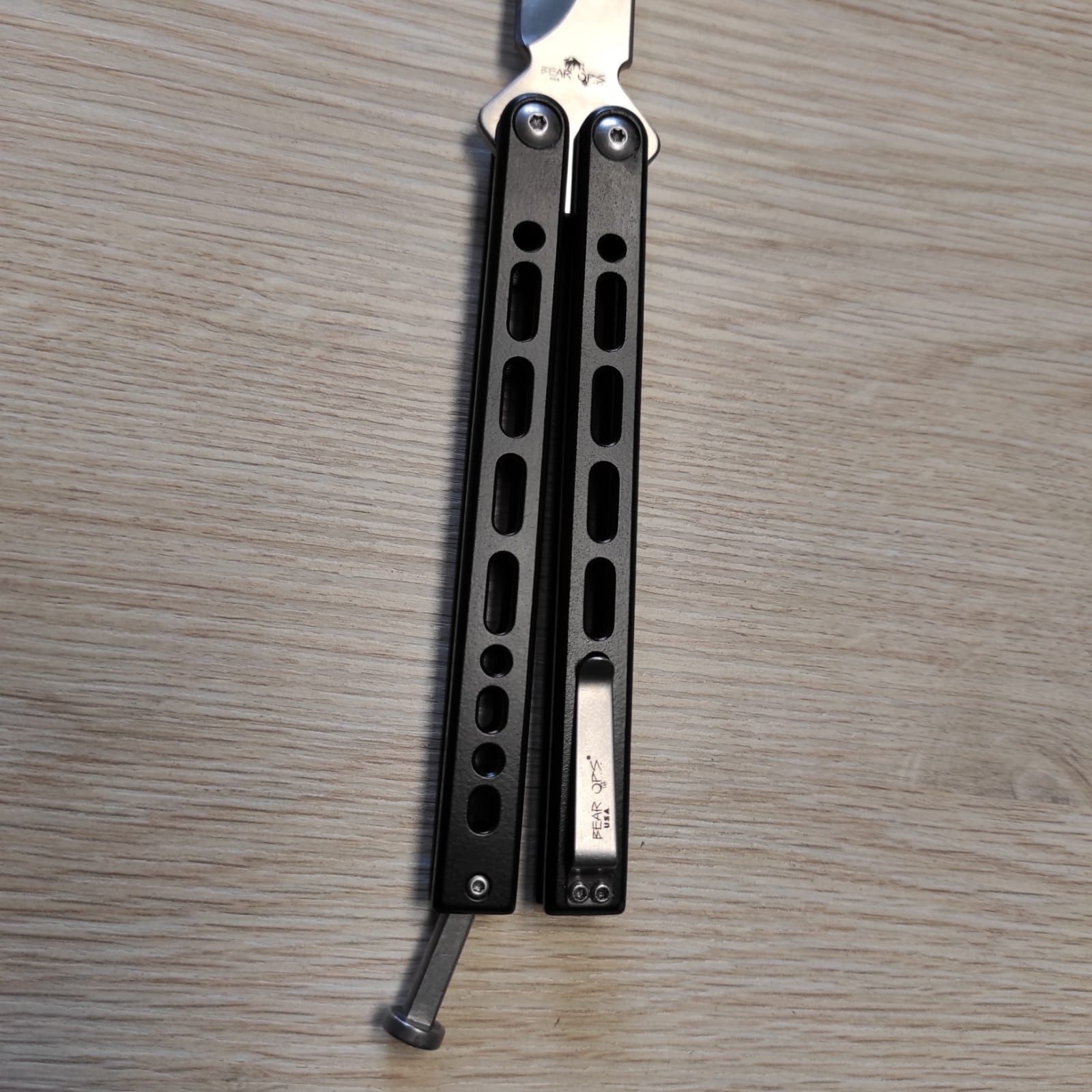 Balisong nóż motylkowy bear ops tanto viii EDC