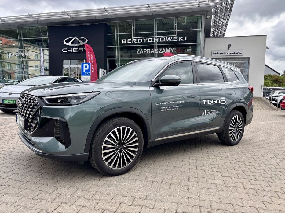 Chery Tiggo 8 Samochód demonstracyjny, Prestige, Najbogatsza wersja, 7-osobowa