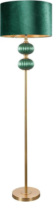 Lampa Eurofirany Nelda 1 Zielona Złota Z Welwetowym Abażurem 46X174