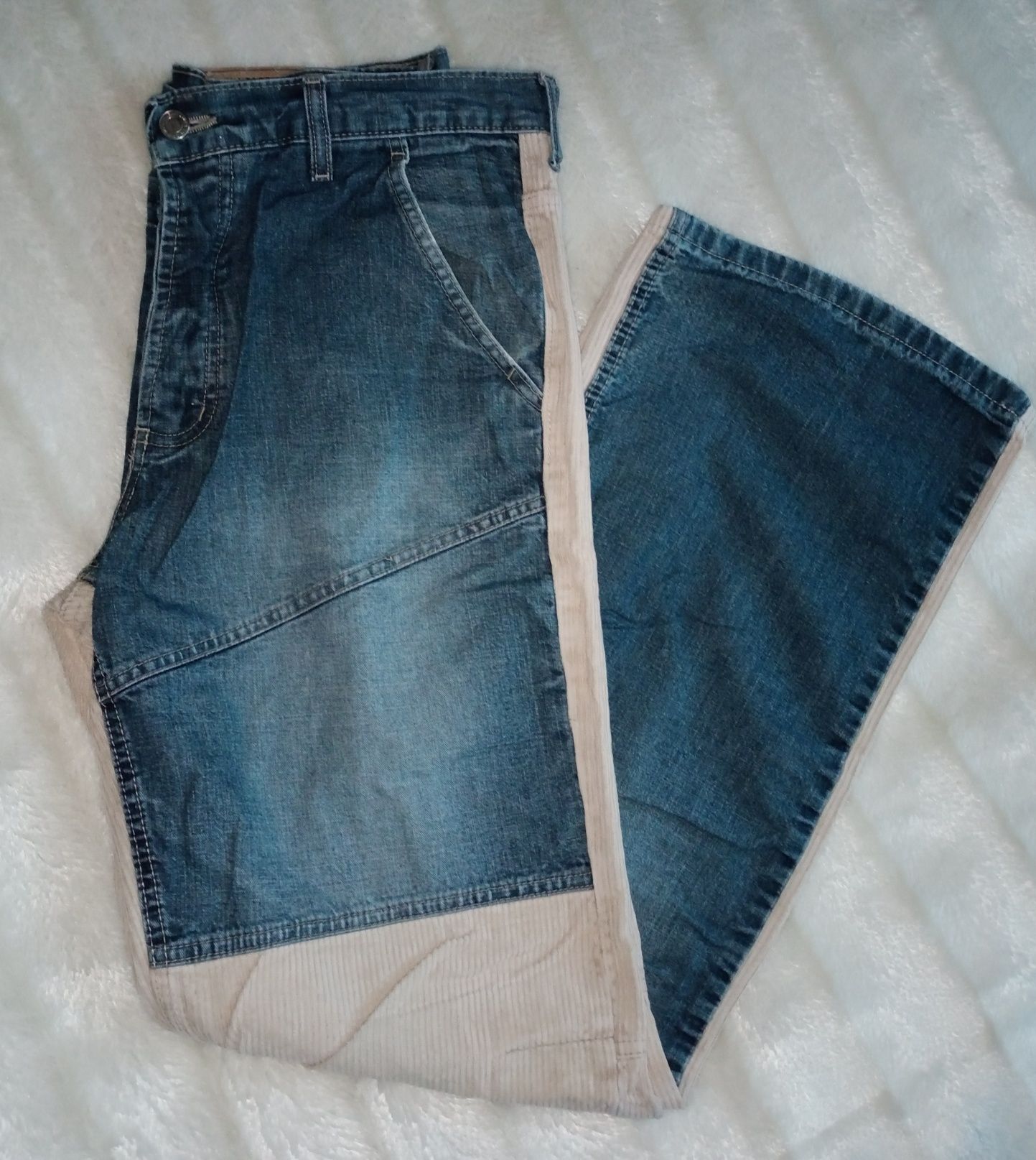 Jeansowo-sztruksowe spodnie męskie Old Star