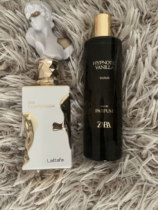 Zestaw perfum: lattafa her confession, zara hypnotic vanilla bloom
