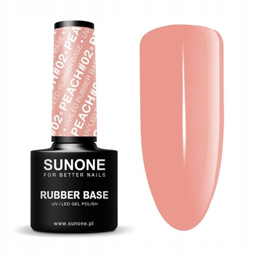 Sunone Baza Kauczukowa Rubber Base 5Ml Peach 02