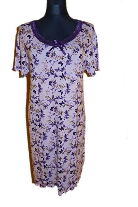 piękna koszula nocna z viskozy kwiaty (2)_48/50