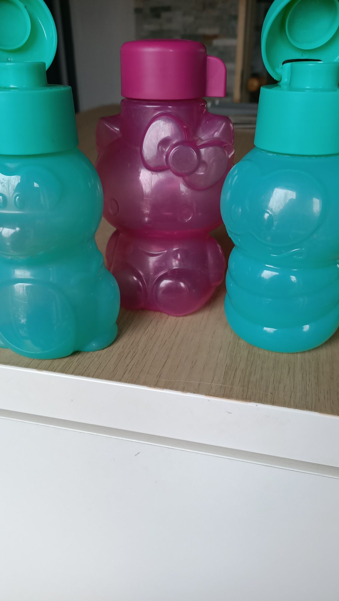 Butelka bidon  Aqua Tupperware  Tuptusie hello kitty  smoczek robaczek