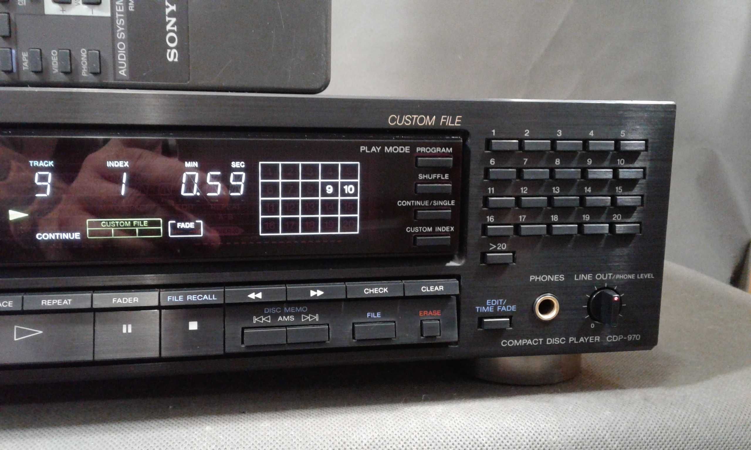 SONY CDP-970+pilot,odtwarzacz cd