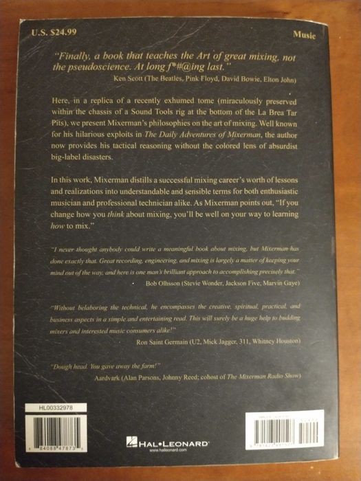 Livro Mixerman - Zen and the Art of Mixing