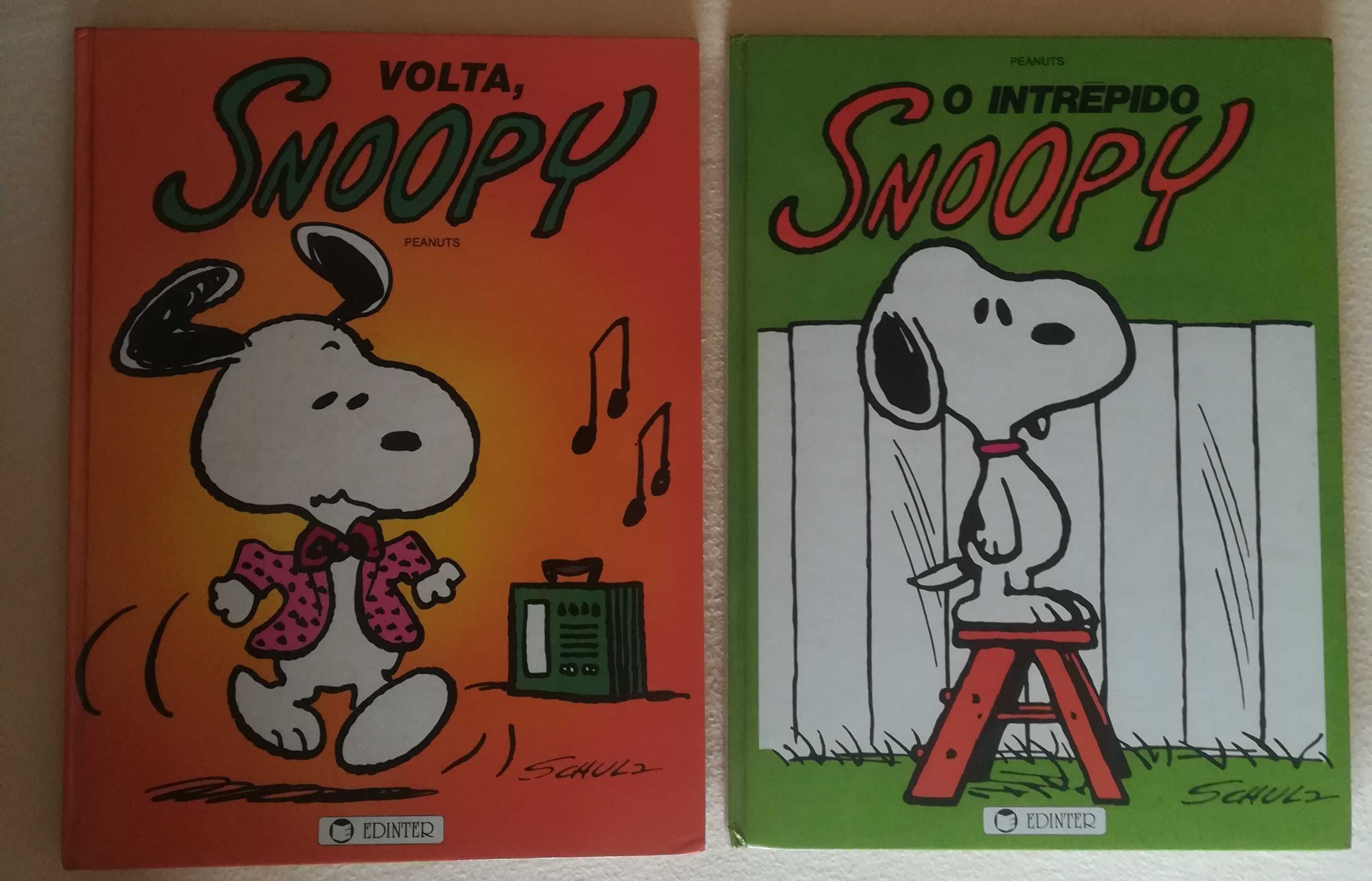 livros antigos do SNOOPY