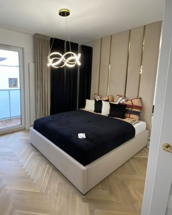 Łóżko box tapicerowany panele tapicerowane na ścianę wymiar sypialnia