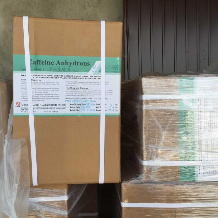 Kofeina Bezwodna 20kg pył, puch