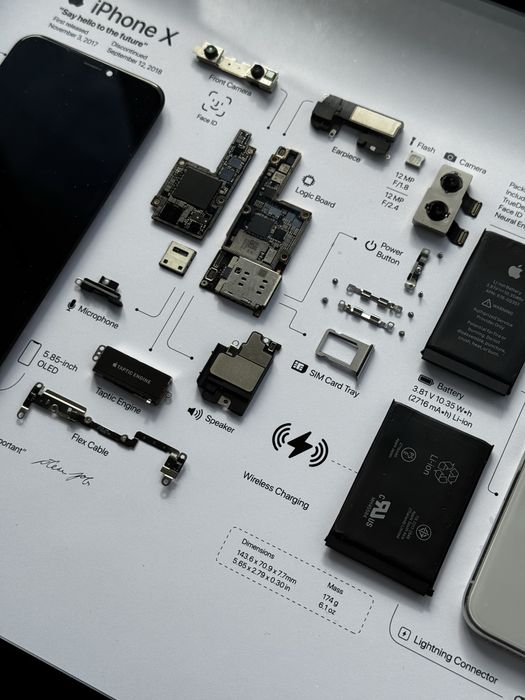 Арт-Картина iPhone X у рамці на стіну.